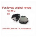 Toyota Remote 3 Button 433MHZ Free Shipping