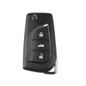 XHORSE XNTO00EN Wireless Universal Remote Key Toyota Style 3 Buttons 5pcs/lot