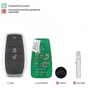 1pc x AUTEL IKEYAT002AL AUTEL Independent, 2 Buttons Key Smart Universal Key