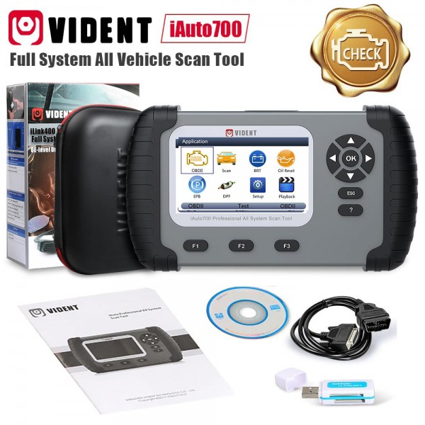 [US Ship] VIDENT iAuto700 Professional Car Full System Diagnostic Tool for Engine Oil Light EPB EPS ABS Airbag ect