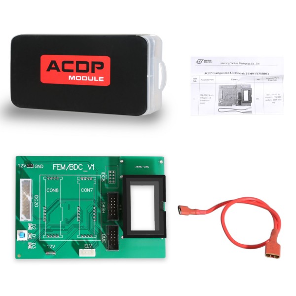(EU/UK Ship) Yanhua Mini ACDP BMW FEM/BDC Module 2 Supports IMMO Key Programming, Odometer Reset, Module Recovery, Data Backup with License A50A A50C