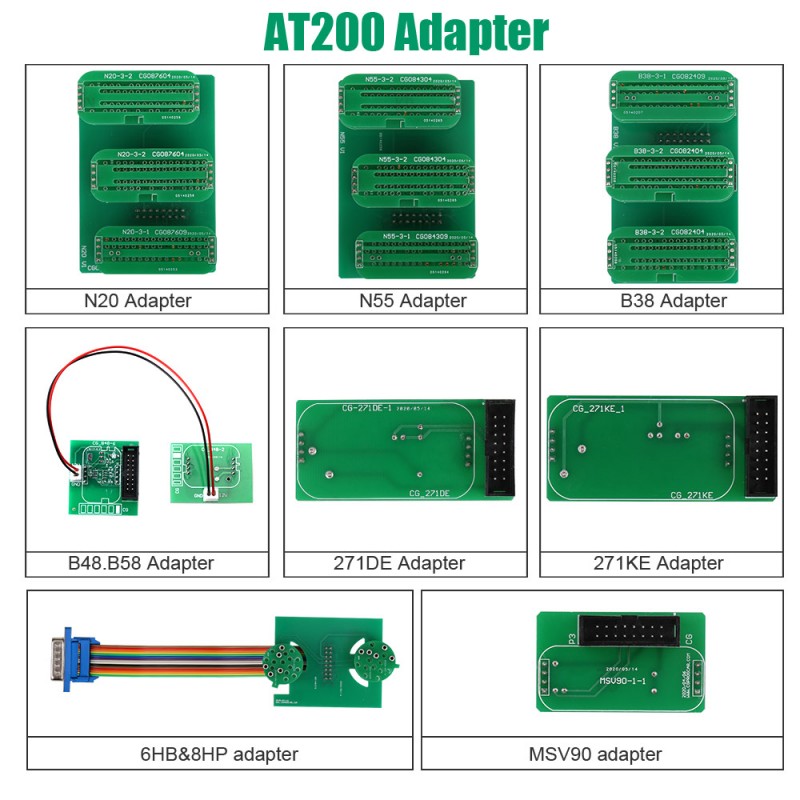 Adapters for CG AT200 FC200 No Need Disassembly Operation for 6HP 8HP MSV90 N55 N20 B48 B58 B38 etc