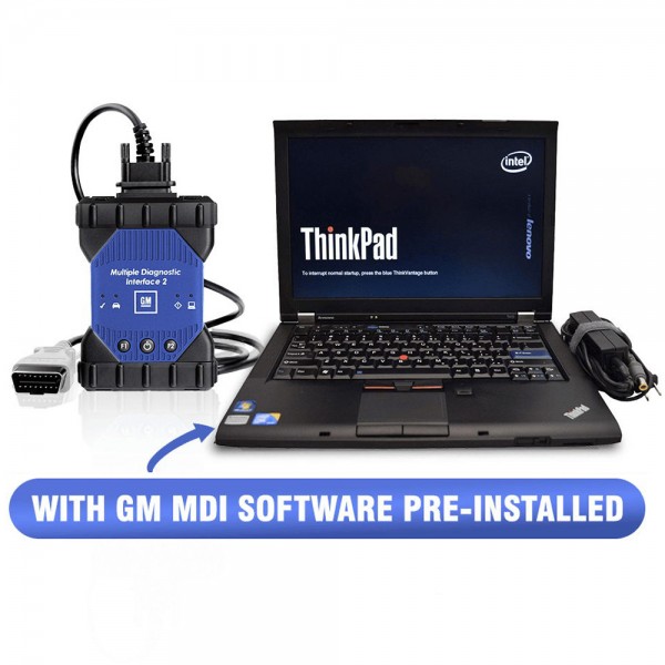 [Ready to Use] Wifi GM MDI 2 Diagnostic Interface with V2022.2.0 GM MDI Software Pre-installed on Lenovo T410 Laptop I5 CPU 4GB Memory