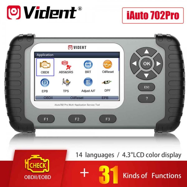 [US/UK Ship] VIDENT iAuto 702Pro Auto Diagnostic Tool With 39 Special functions 3 Years Update Online US/UK/EU Warehouse -Fast Ship & NO TAX