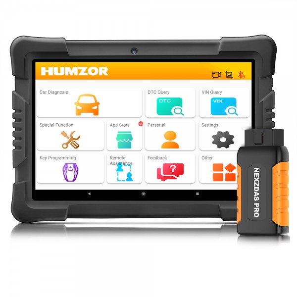 [US Ship] Humzor NexzDAS Pro Bluetooth 9.6inch Tablet Full System Auto Diagnostic Tool with IMMO/ABS/EPB/SAS/DPF/Oil Reset Free Update for Three Years