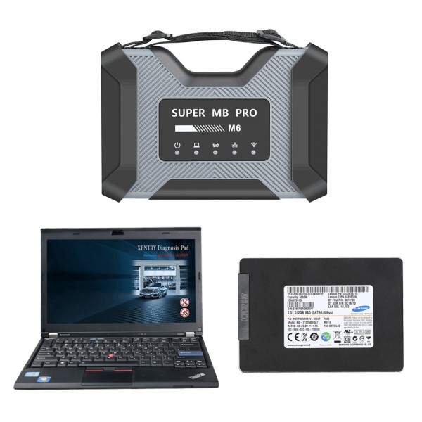 [Ready to Use] V2022.06 Super MB Pro M6 Diagnostic Tool With 256G Software SSD Plus Laptop Lenovo X220 Software Installed