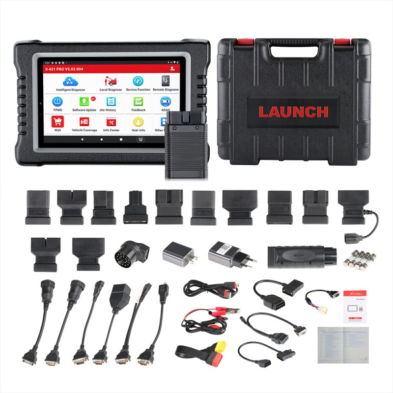 [US Ship] 2022 Newest Launch X431 Pros Bidirectional Diagnostic Scan Tool, 31+ Reset Functions, ECU Coding, Key Program, Guided Function